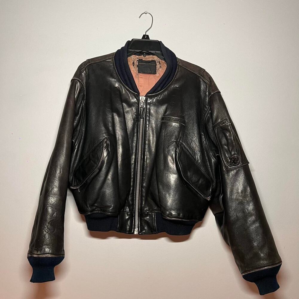 Avirex vintage leather jacket size